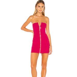 superdown pink metallic dress Superdown Alba Maxi Dress